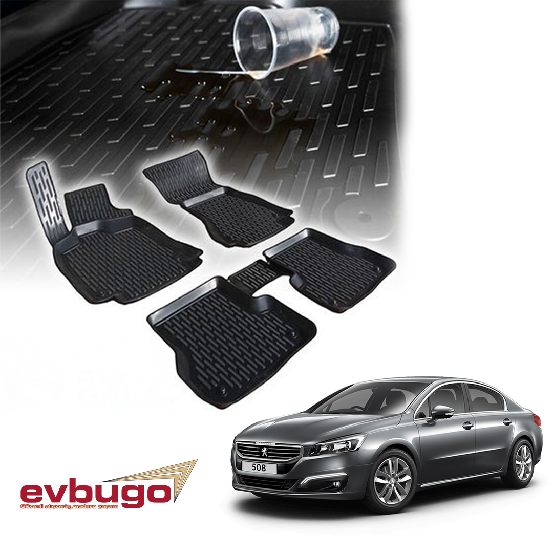 3D PASPAS SİYAH PEUGEOT 508 2010-2018